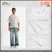 Men's Clothing Trendy New Men's Lace Mesh Short Sleeved Loose Casual Perspective Men's Round Neck T Shirt_viptrois.com