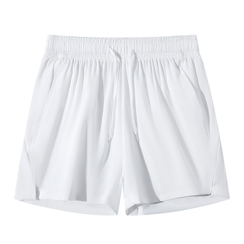 Lightweight Loose Fitting Men's Shorts For Quick Drying Elastic Drawstring Side Slits Versatile Bottoms_viptrois.com
