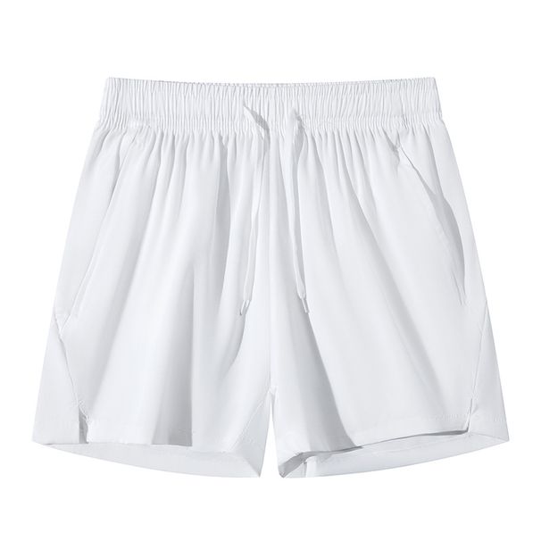 Lightweight Loose Fitting Men's Shorts For Quick Drying Elastic Drawstring Side Slits Versatile Bottoms_viptrois.com