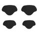 Self-Adhesive Shoe Repair Patches – Heart-Shaped Anti-Slip Insoles For Sneakers & Boots (4-Piece Set, White/Black, Ultra-Fiber Fabric)_viptrois.com