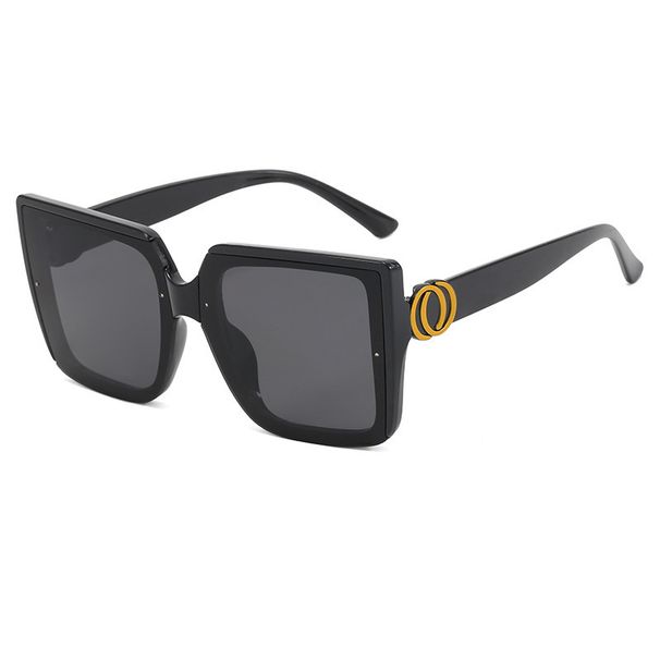 New Large-frame Retro And Thin High-end Sunglasses Korean Version Fashion Square Sunscreen Personalized Sunglasses Wholesale_viptrois.com