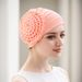 New Milk Silk Braid Diamond Snail Hat Muslim Hat Baotou Hat_viptrois.com
