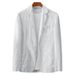 1 2023 Summer Solid Color Linen Men's Spring Youh Slim Fi Fashion Casual Thin Comforable Breahable Single Blazer_viptrois.com