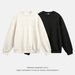 Nordmann Jacquard Texture Crew Neck Sweatshirt For Men, Autumn 420g Heavyweight Vintage Loose Fit Trendy Pullover Jacket Top_viptrois.com
