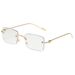 Women's Frameless Small Sunglasses - Fashion Trimmed, UV400 Protection, Trendy Style_viptrois.com