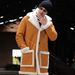 Men's Clothing winter leather coat fur one piece thick fur coat men_viptrois.com