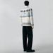 Men’s Snowflake Embroidered Sweater – Oversized Ribbed Hem Pullover (L-3XL, Soft Modal Blend, Machine Washable)_viptrois.com