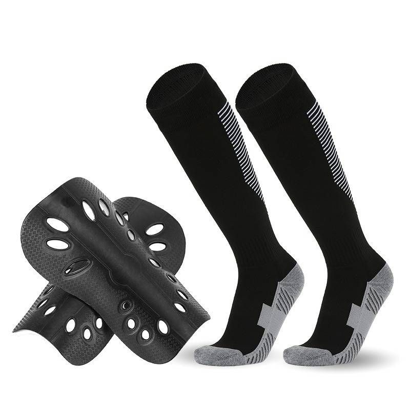 Shin Guard Football Socks And Shin Guards Combination Set For Adults, Children, Men And Women, Color Pattern Professional Sports Competition Socks_viptrois.com