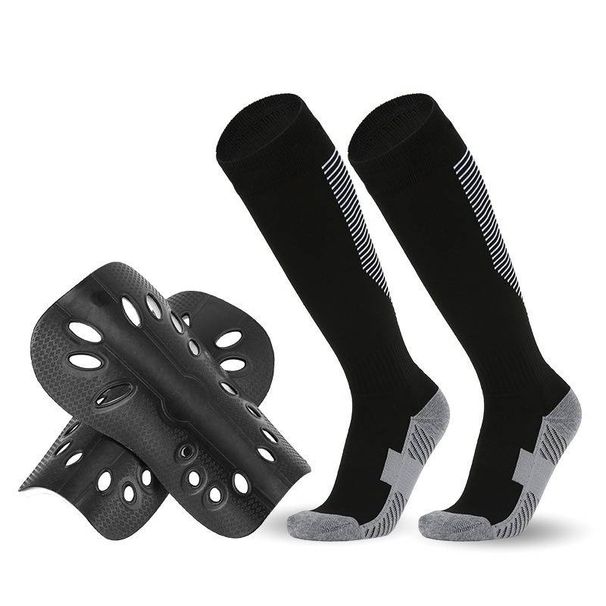 Shin Guard Football Socks And Shin Guards Combination Set For Adults, Children, Men And Women, Color Pattern Professional Sports Competition Socks_viptrois.com