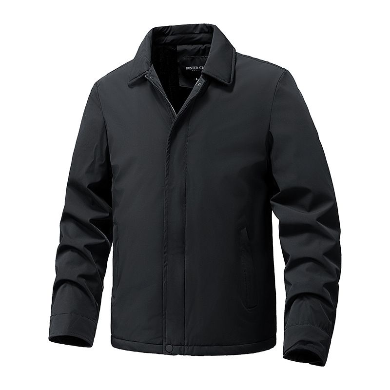 Men's Lapel Jacket 2025 New Style Warm Business Executive Jacket Men's Coat Autumn And Winter Outerwear_viptrois.com