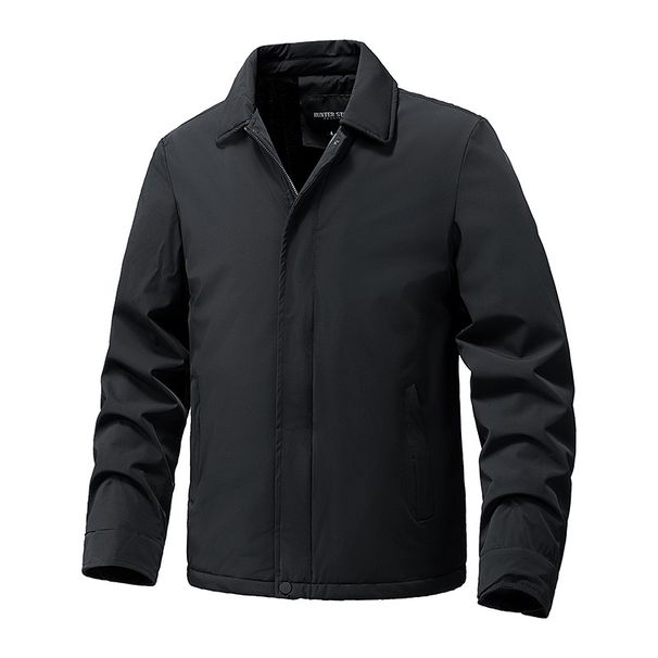 Men's Lapel Jacket 2025 New Style Warm Business Executive Jacket Men's Coat Autumn And Winter Outerwear_viptrois.com
