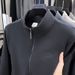 Men's Double-Sided Fleece Zipper Cardigan Jacket For Autumn And Winter, Casual And Versatile Outerwear, Warm Sweatshirt_viptrois.com