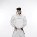 Man's Sky Star Deconstruction Hoodie Double layer High Collar Metal Button Folded Top Men's Coat_viptrois.com