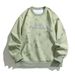 Men's Oversized Dirty Fit Crewneck Sweatshirt With Foam Letter Print - Casual Loose Fit Pullover For Streetwear & College Style_viptrois.com