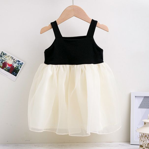 Baby clothes girls summer dress 2023 new children's dresses summer baby sleeveless splicing halter princess skirt_viptrois.com