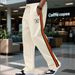 Unisex Retro Sport Pants - American Classic Color Block Sweatpants | Relaxed Fit With Elastic Waist_viptrois.com