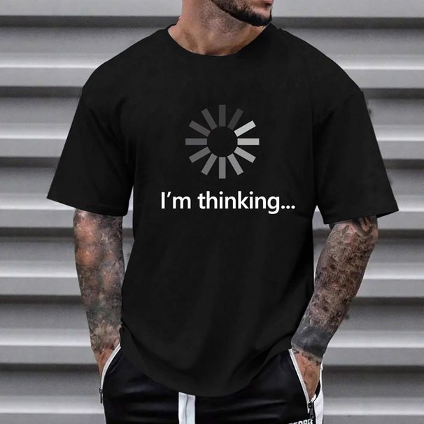 Men's Clothing Comfortable & Stylish Graphic Print T-Shirt Outdoor Activities - Breathable Polyester Fabric, Loose Fit, Round Neck, Short Sleeve_viptrois.com