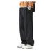 Spring New Solid Color Simple Wide-leg Workwear Straight-leg Casual Pants, Men's Loose And Versatile Long Pants_viptrois.com
