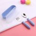3pcs Children Spoon Forks Box Kids Stainless Steel Kids Cutlery Portable Baby Feeding Utensils Baby Spoons Baby Tableware Set_viptrois.com