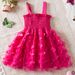 Kid's Clothing Summer New Girls Dress Three Dimensional Butterfly Mesh Puffy Princess Dress Sleeveless Suspender Dress_viptrois.com