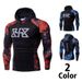 Spring/Summer New European Size Sports Fitness Top Printed Elastic Hoodie Men's Sweatshirt W860_viptrois.com