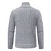 Loom Foreign Trade Autumn Winter New European And American Half-Zip Stand Collar Pullover Sweater Men's Business Striped_viptrois.com