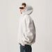 400G Heavy Short Hoodie Sweater Men's Autumn And Winter Trendy Brand Stiff Basic American Top Flower Gray Coat_viptrois.com