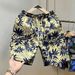Summer Printed Beach Shorts For Men Quick Drying Capri Pants Casual Trendy Hawaiian Style Couple Style_viptrois.com