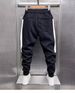 2023 New Pants Men's Striped Casual Pants Tie-in Hip Hoodies Spring And Autumn Haren Handsome Sports Youth_viptrois.com
