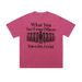 Men's Clothing Portrait Letter Print Pure Cotton Loose Short Sleeved T Shirt Street_viptrois.com