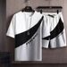 Men's Clothing Summer Thin Shorts Men's Ice Silk Short Sleeved T Shirt Set Of Trendy Handsome Casual Sports Summer Wear Two Piece Suit_viptrois.com