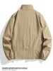 Men's Lightweight Waterproof Jacket, Plus Size Stand Collar Windbreaker, Slim Fit Casual Spring Autumn Coat With Zipper Pockets_viptrois.com