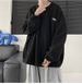 Men's Waffle-Knit Streetwear Sweatshirt - Oversized Pullover With Graphic Print (Black/White/Gray, M-XXXL)_viptrois.com