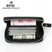 Men's Wallet Card Cases Carbon Fiber Card Holder RFID Anti Magnetic Multi Function Multi Card Slot Short Zipper Coin Purse_viptrois.com