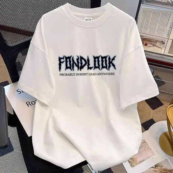 Men's Heavyweight Cotton T-Shirt – Vintage American Streetwear Style (180-220GSM, Oversized Fit, Breathable Crewneck, S-XXXL, Summer Essential)_viptrois.com