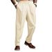 Men's Clothing Spring And Autumn Fashion Casual Solid Color Trousers Loose Tight Closure Straight Trousers_viptrois.com