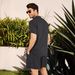 Men's Clothing Linen Short Sleeve Shirt Set Linen Summer Loose Casual Cotton Linen Cardigan Shirt Shorts_viptrois.com