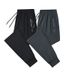 Men's Clothing Ice Silk Quick Drying Pants Men's Summer Thin Stretch Sports Pants Breathable Outdoor Casual Pants Trendy Running Sports Trousers_viptrois.com