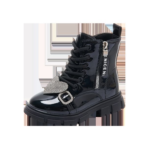 Kids Shoes Girls Boots 2025 New Autumn Women's Mid Calf Boots Children's Leather Boots Martin Boots Spring And Autumn Single Boots Trend_viptrois.com