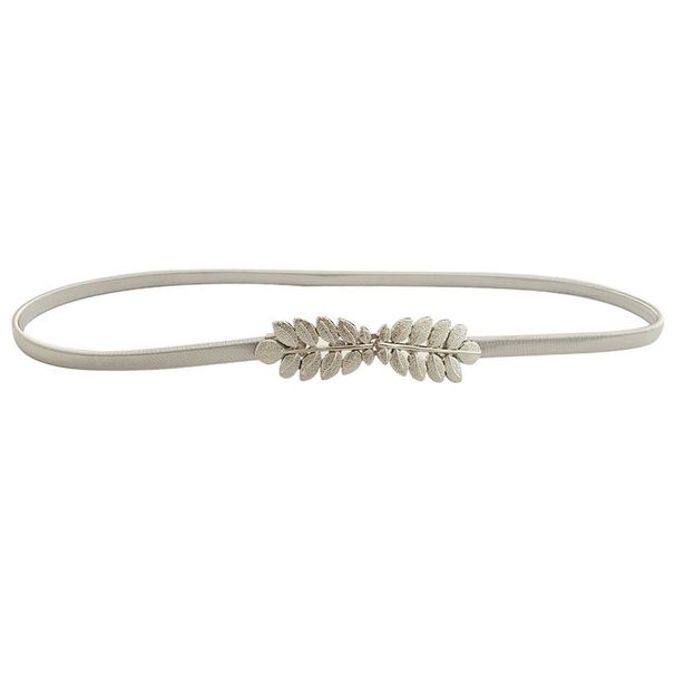 Elastische Goldkette Gürtel Für Frauen Taille Silber Metall Bund Blatt Stretch Goldener Gürtel Kleid Rock Riem Skinny_viptrois.com