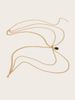 waist chain Green Crystal Jewel Pendant Multi-layer wave side swing chain waist_viptrois.com