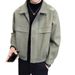 Likezhen Likezhen Pishi Woolen Jacket Men's High-end Trendy Brand Turn-down Collar Top Youth 2023 Autumn Winter New Style Elegant Coat Men_viptrois.com