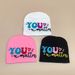 New Y2K American Style Hot Girl Letter Color Matching Knitted Hat Ladies Warm Sweet Cool Ins All Match Pullover Hat Wholesale_viptrois.com