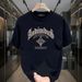 Men's Clothing Trendy Short Sleeved Pure Cotton Printed All Match Round Neck T Shirt_viptrois.com