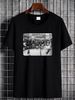 Deadwood South Dakota Large L Mens Brown Graphic Logo Short Sleeve T-shirt Soft Casual Stretched Fashion Stylish Summer Versatile Designer Clothes_viptrois.com