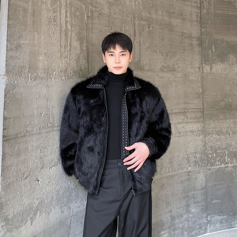 Men's Slim-Fit Vegan Leather Jacket With Cotton Lining – Minimalist Cropped Bomber (Black, Sizes M-XL) | Urban Edge & Seasonless Style_viptrois.com