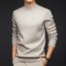 Pure Celebrity Style Men's Half Turtleneck Sweater For Autumn And Winter, Machine Washable Wool T-Shirt_viptrois.com