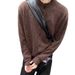 Loom Loom Autumn Wint European Amican College Style Round Neck Cardigan Men High-end Wool Blend Thick Knit Loose Knitted_viptrois.com