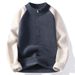 Pure Cross-Border Foreig Trade Kitted Witer Turtleeck Imitatio Velvet Mik Quality Half Zipper Sweater For_viptrois.com