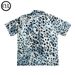 Men's Clothing High End Light Luxury Cuban Collar Shirt Men's Short Sleeved Summer Vintage Leopard Print Shirt Trendy Brand Wear_viptrois.com